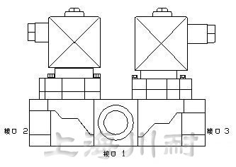 三通不銹鋼電磁閥結構圖